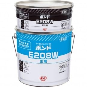 Amazon.co.jp: コニシ ボンド 土木建築用エポキシ樹脂 E208W 3kgセット